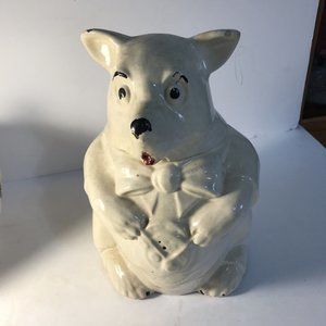 White Bear Hiding a Cookie